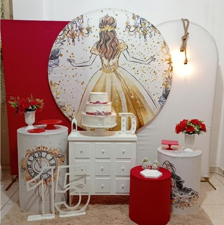 15 Anos Vermelho Kit Esmeralda - Liviarts Criativa