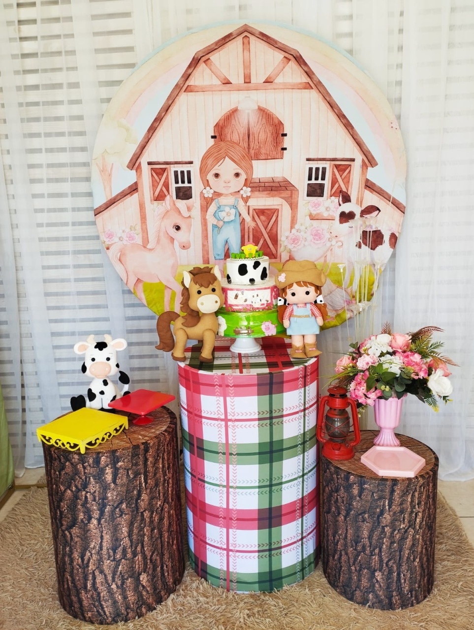 Fazendinha Rosa Kit Prata - Liviarts Criativa