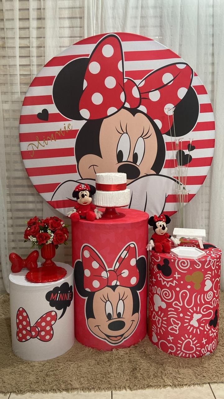 Miney Vermelha Kit Prata - Liviarts Criativa