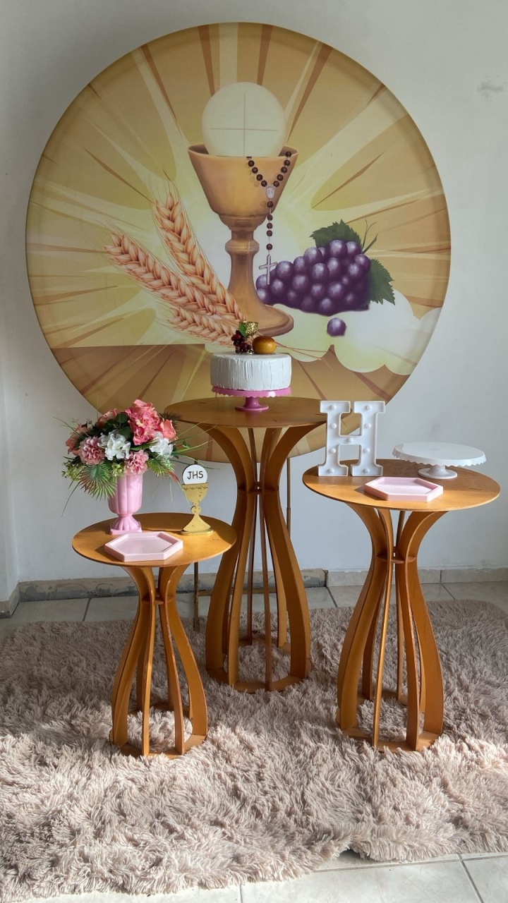 Primeira Comunhão 5 Kit Prata - Liviarts Criativa