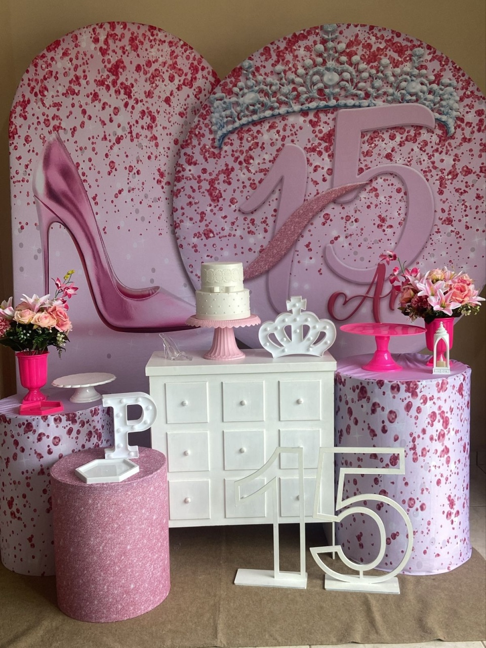 15 Anos Rosa Kit Ouro - Liviarts Criativa