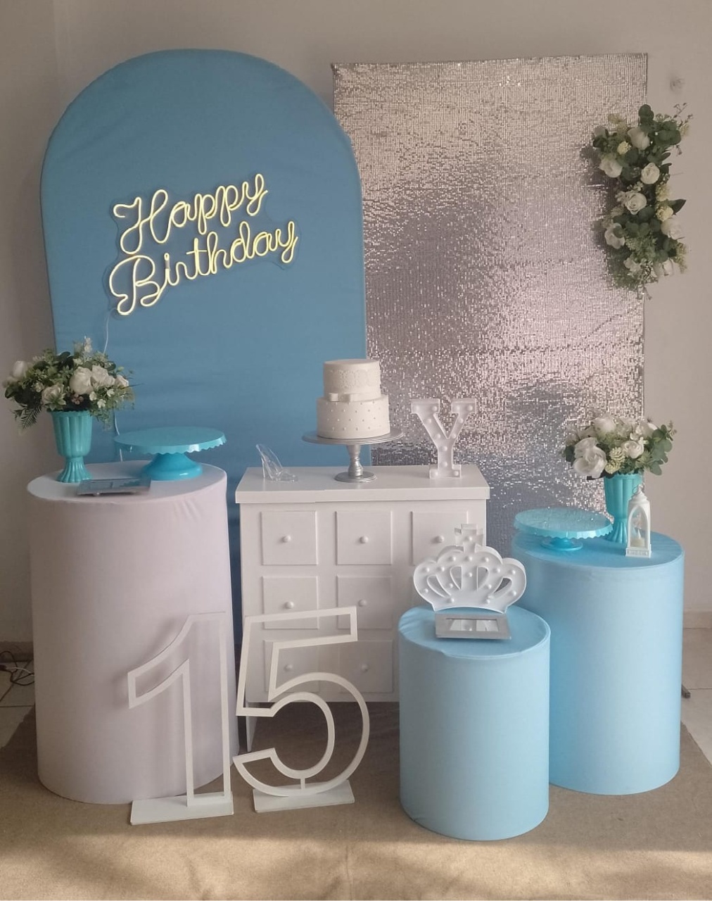 Adulto 15 Anos Azul Kit Ouro - Liviarts Criativa