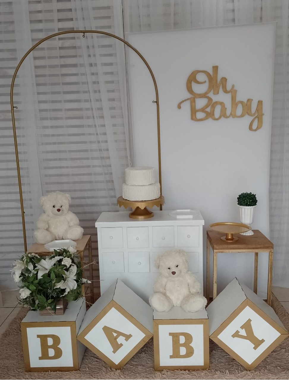 Chá de Bb Kit Ouro - Liviarts Criativa