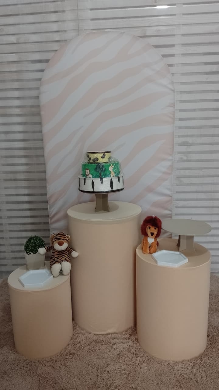 Chá de Bb Safari Kit Prata - Liviarts Criativa