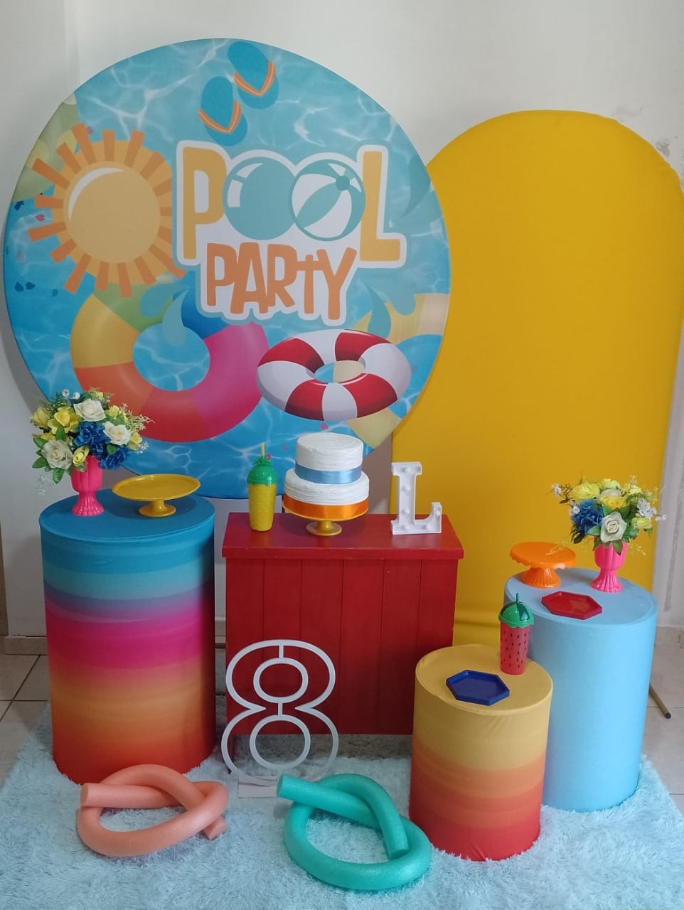 Pool Party Kit Ouro - Liviarts Criativa