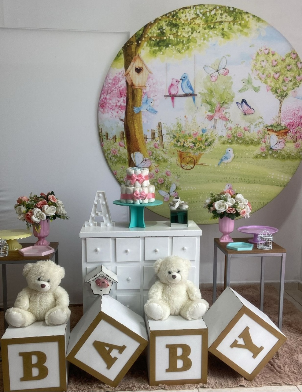 Chá de Bb Jardim Diamante - Liviarts Criativa