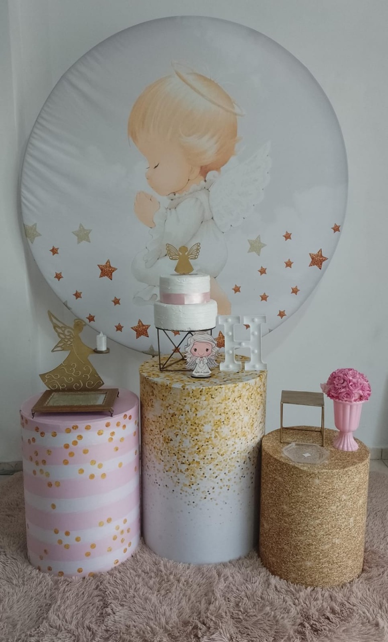 Batizado Kit Prata  - Liviarts Criativa