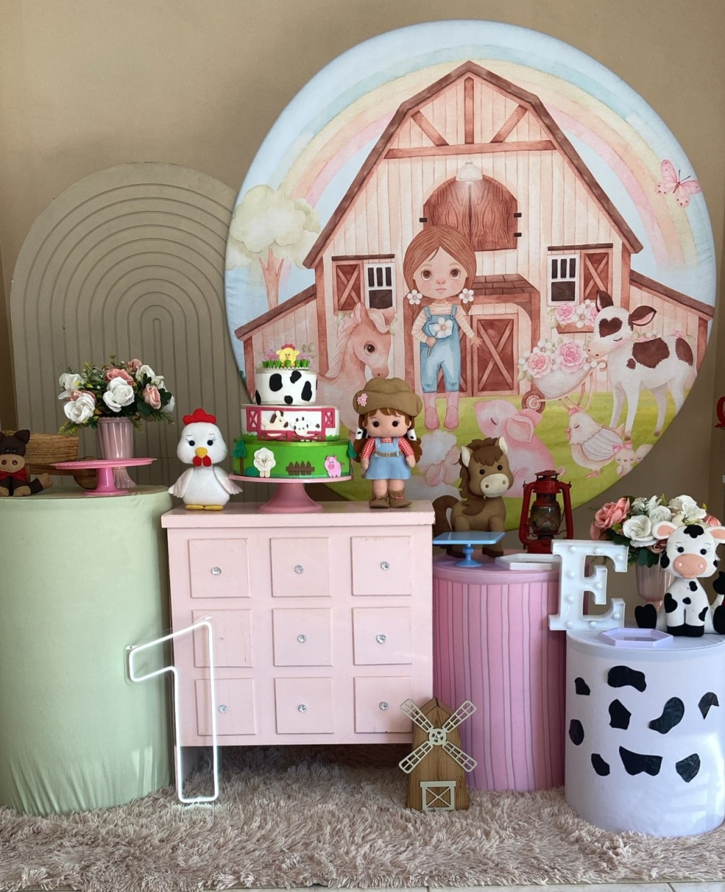 Fazendinha Rosa 2 Kit Diamante - Liviarts Criativa