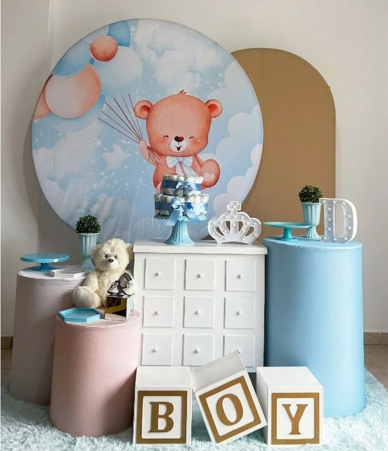 Chá de Bb Urso Baloeiro Kit Diamante - Liviarts Criativa