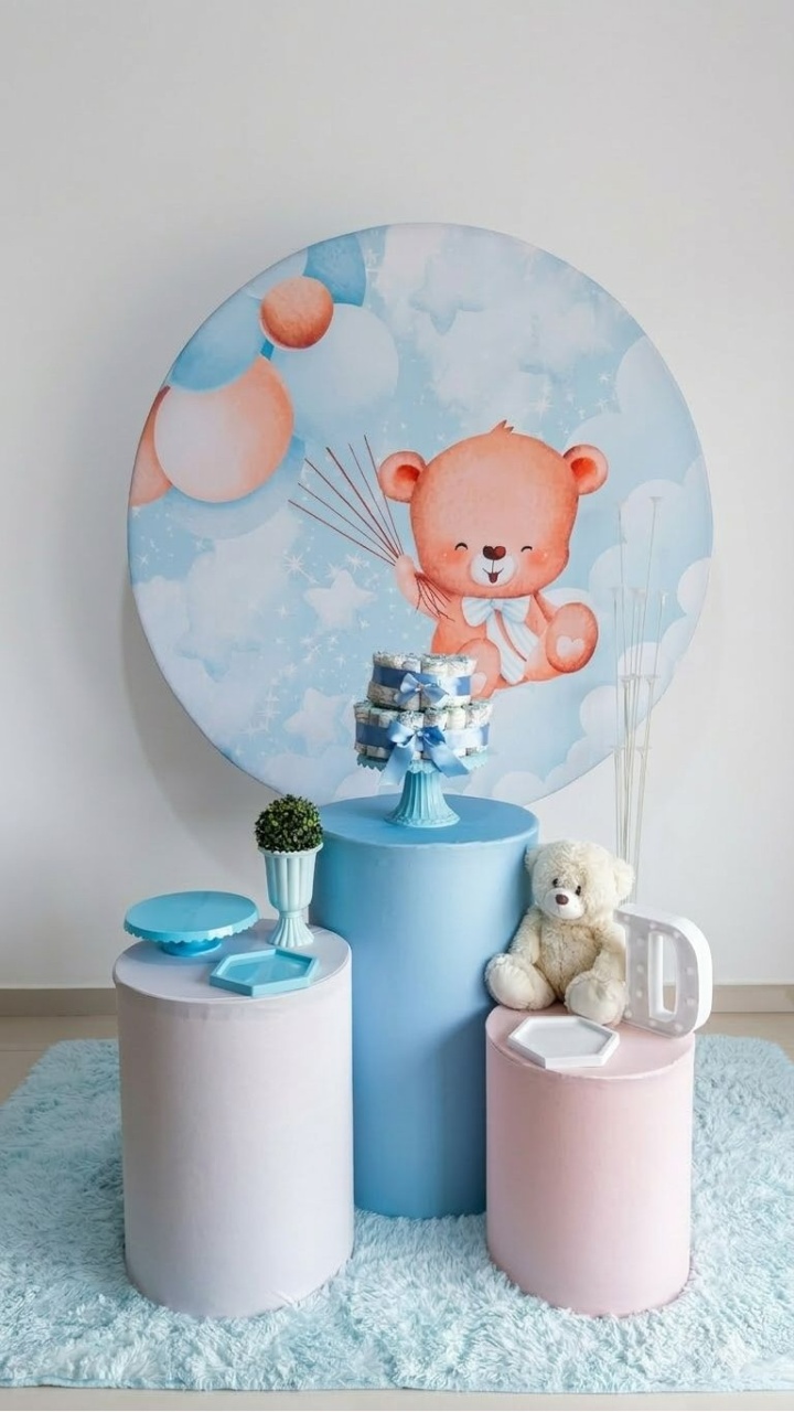 Chá de Bb Urso Baloeiro - Liviarts Criativa