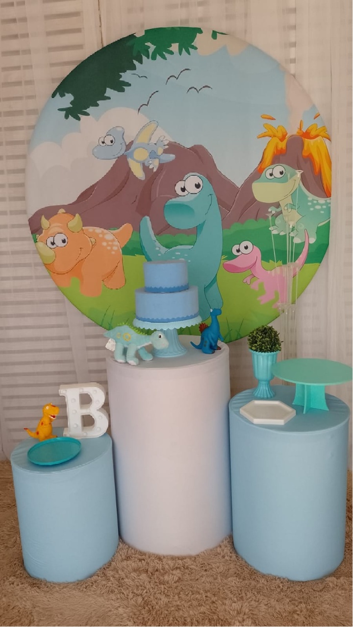 Dino Baby Kit Prata - Liviarts Criativa