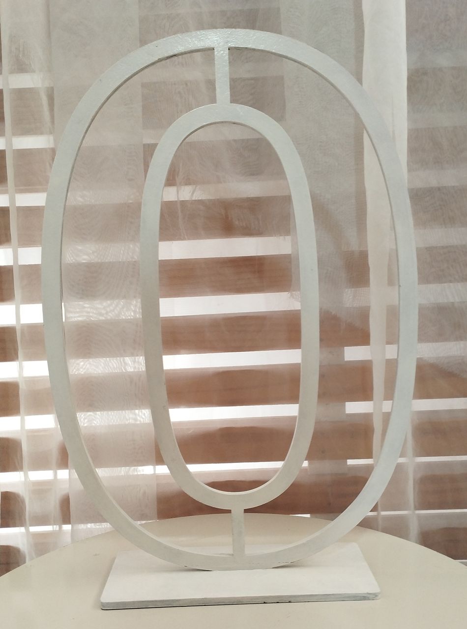 Numero Mdf Chão 0 - Liviarts Criativa