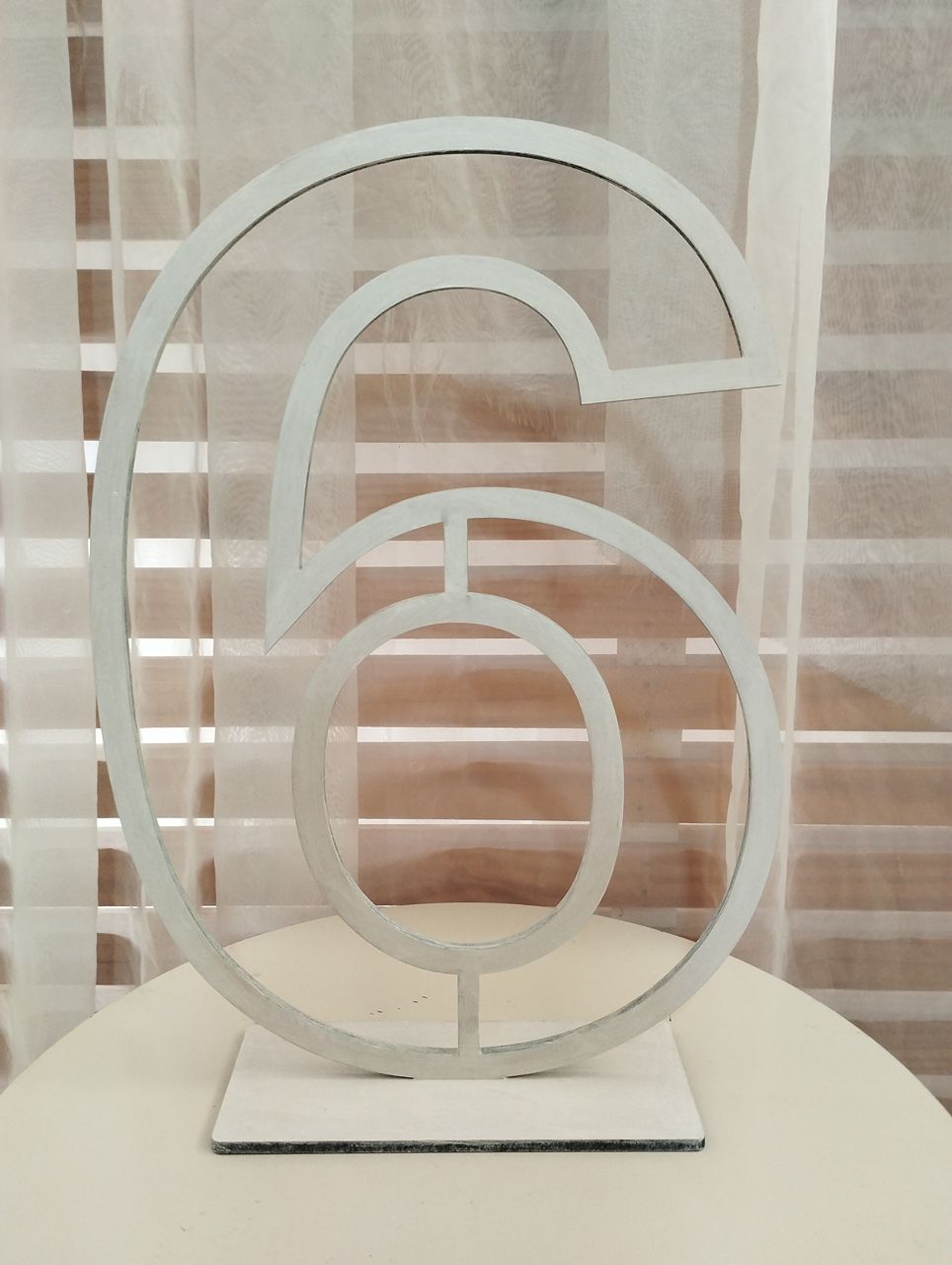 Numero Mdf Chão 6 - Liviarts Criativa