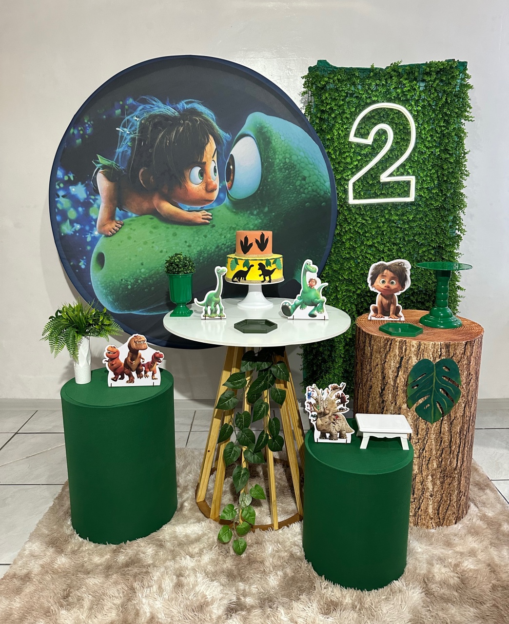 Kit 4 O Bom Dinossauro Com Número Led  - Michi Pegue e Monte