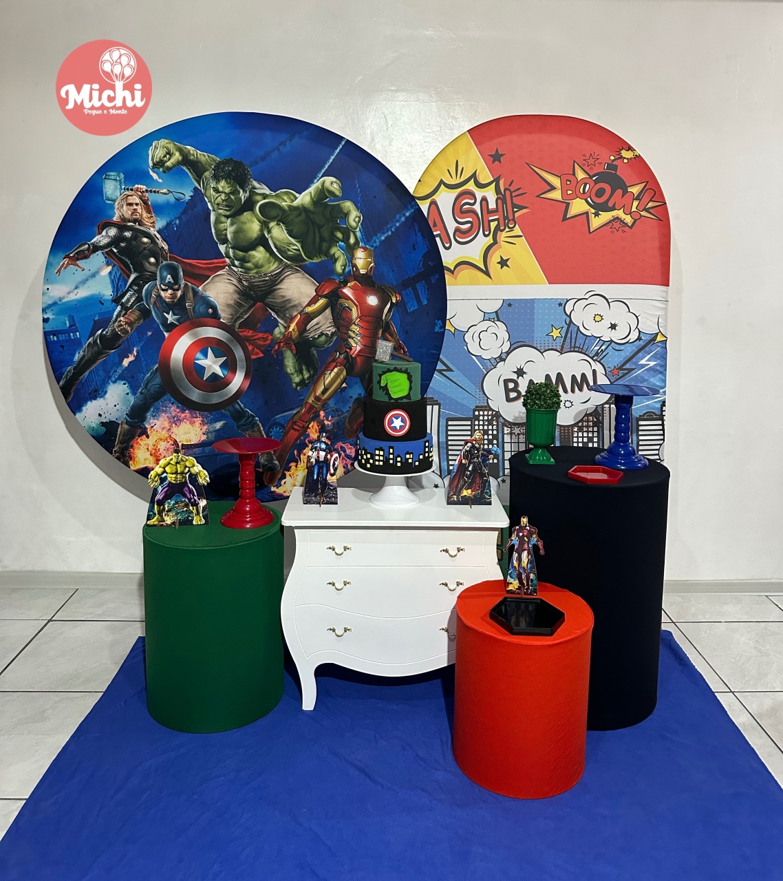 Kit 3 Vingadores  - Michi Pegue e Monte