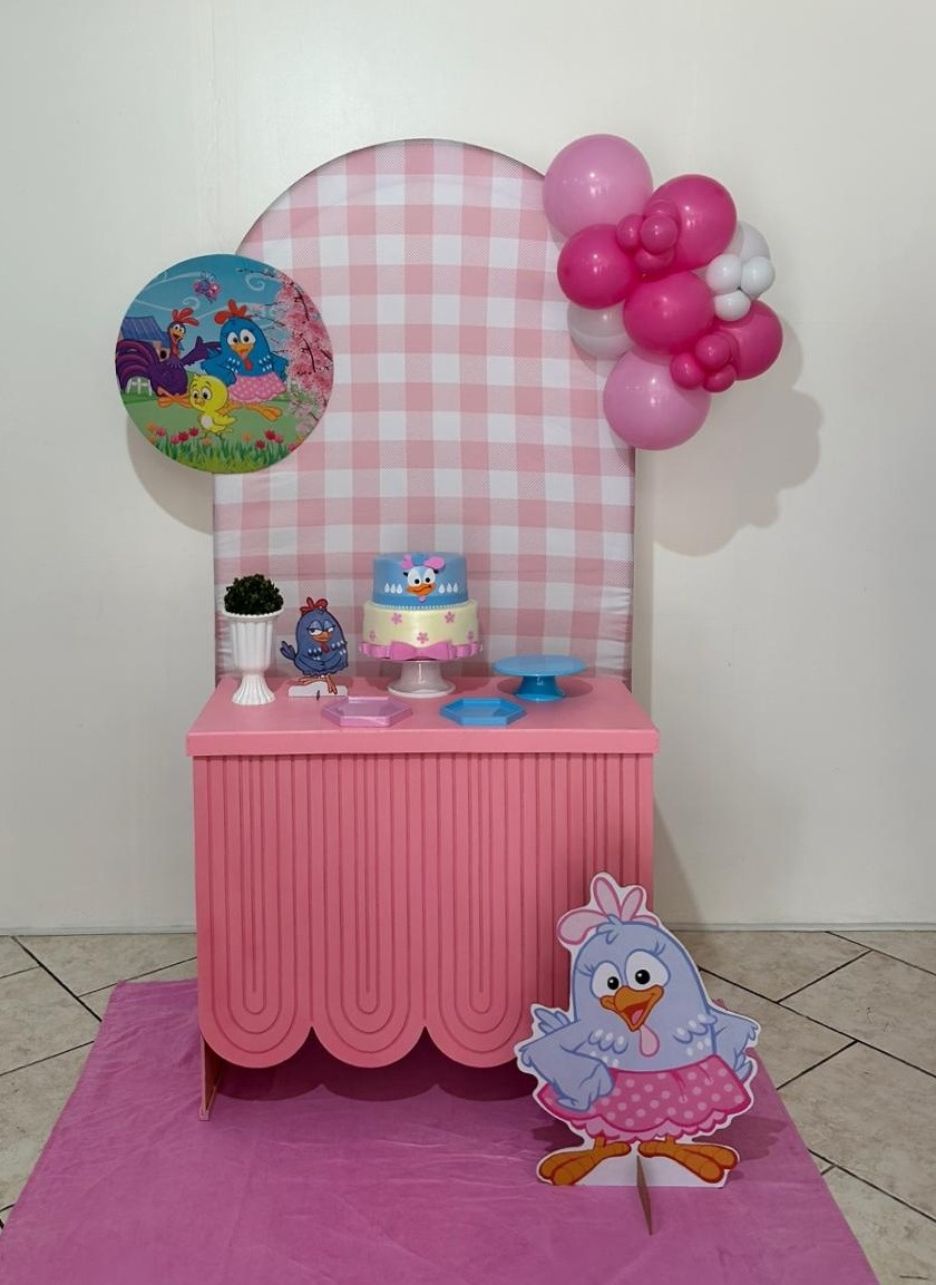 Kit Compacto Galinha Pintadinha, Com Balão Incluso  - Michi Pegue e Monte