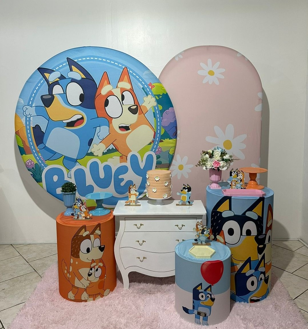 Kit 3 Bluey Menina - Michi Pegue e Monte