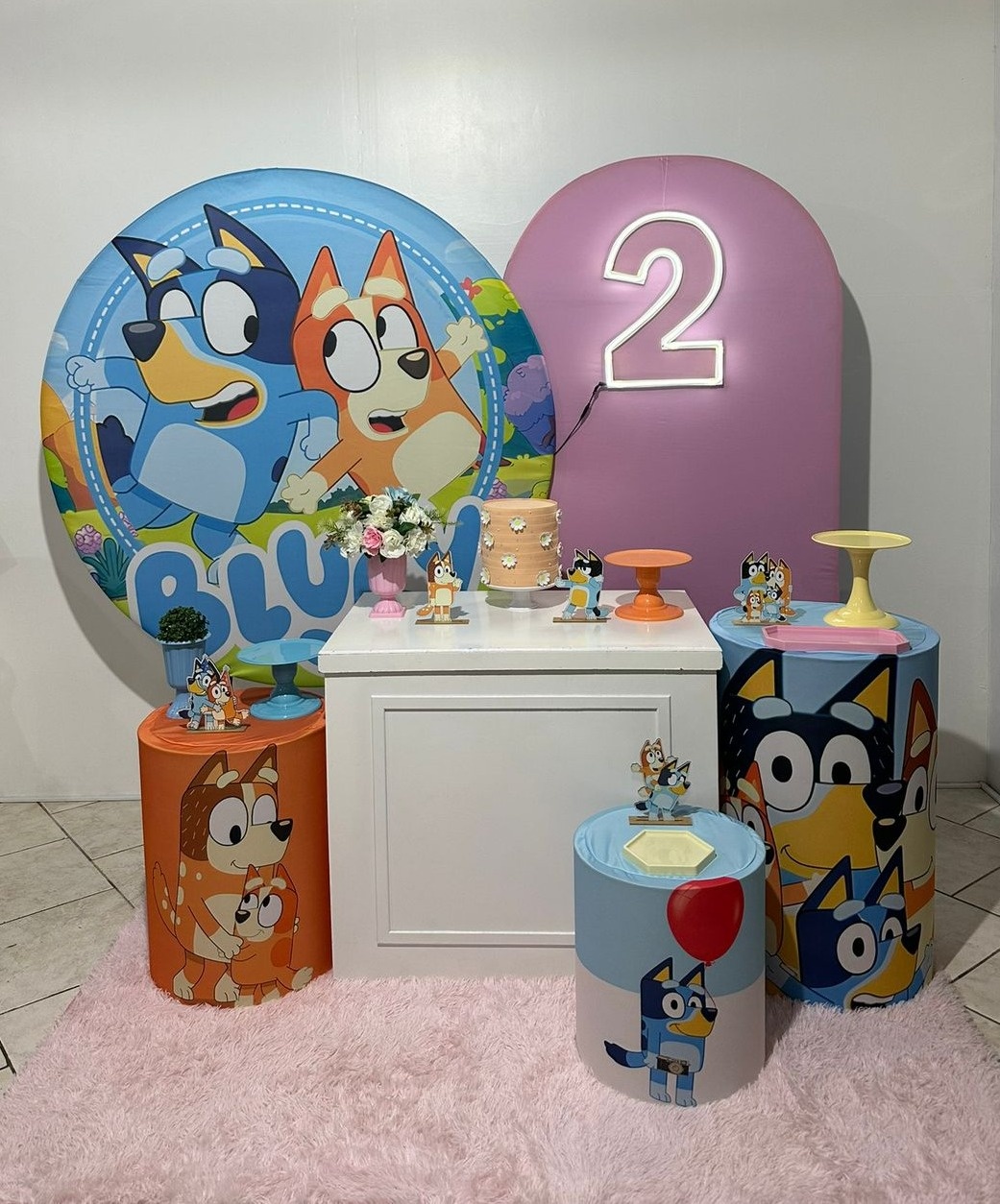Kit 4 Bluey Menina - Michi Pegue e Monte