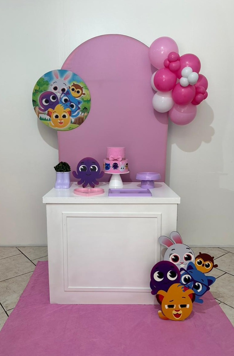 Kit Compacto Bolofofos Com Balão Incluso  - Michi Pegue e Monte