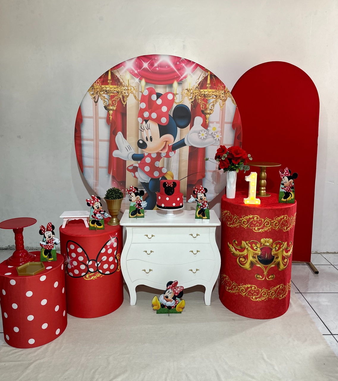 Kit 3 Minie Vermelha  - Michi Pegue e Monte