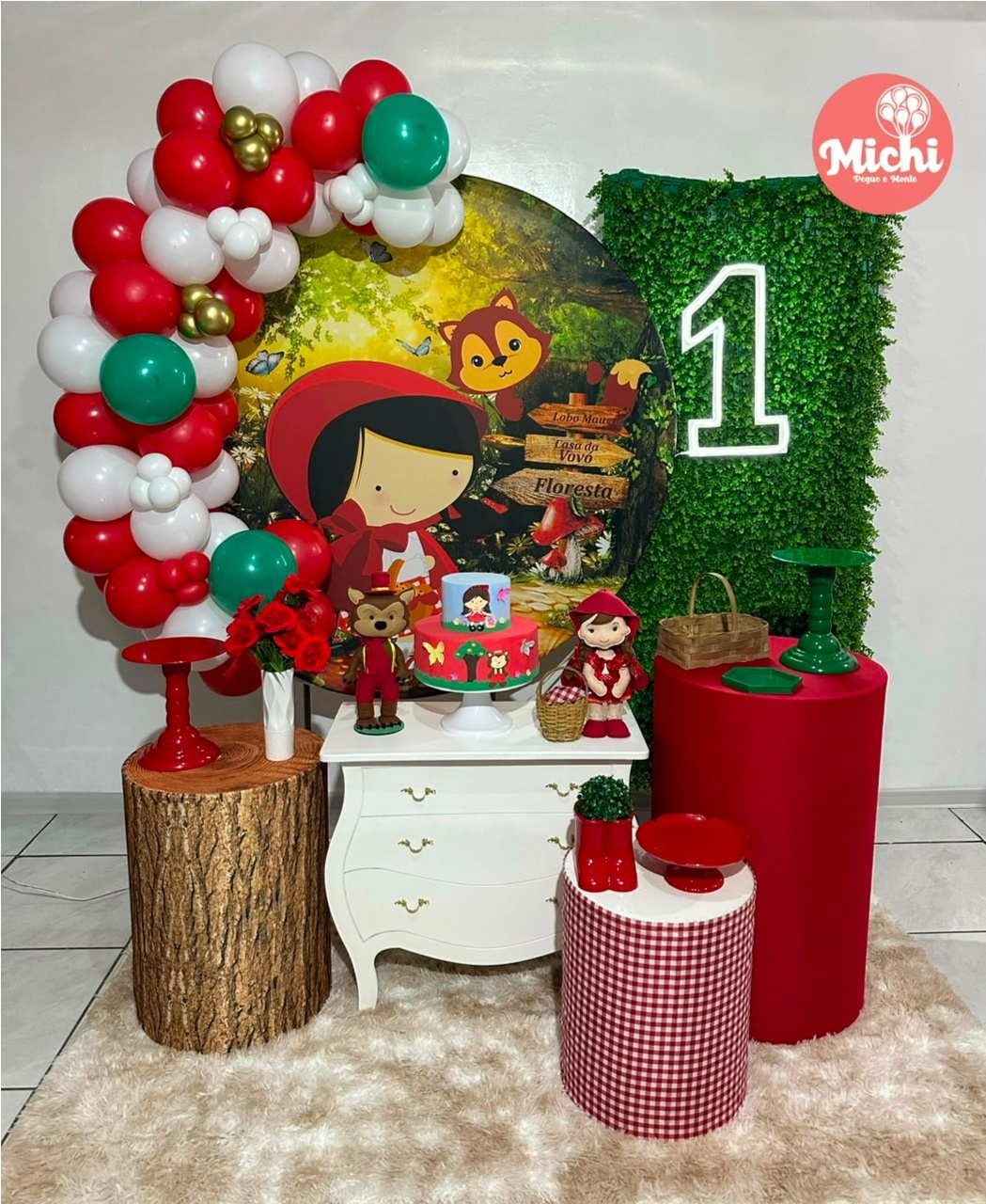 Kit 3 Chapeuzinho Vermelho - Michi Pegue e Monte