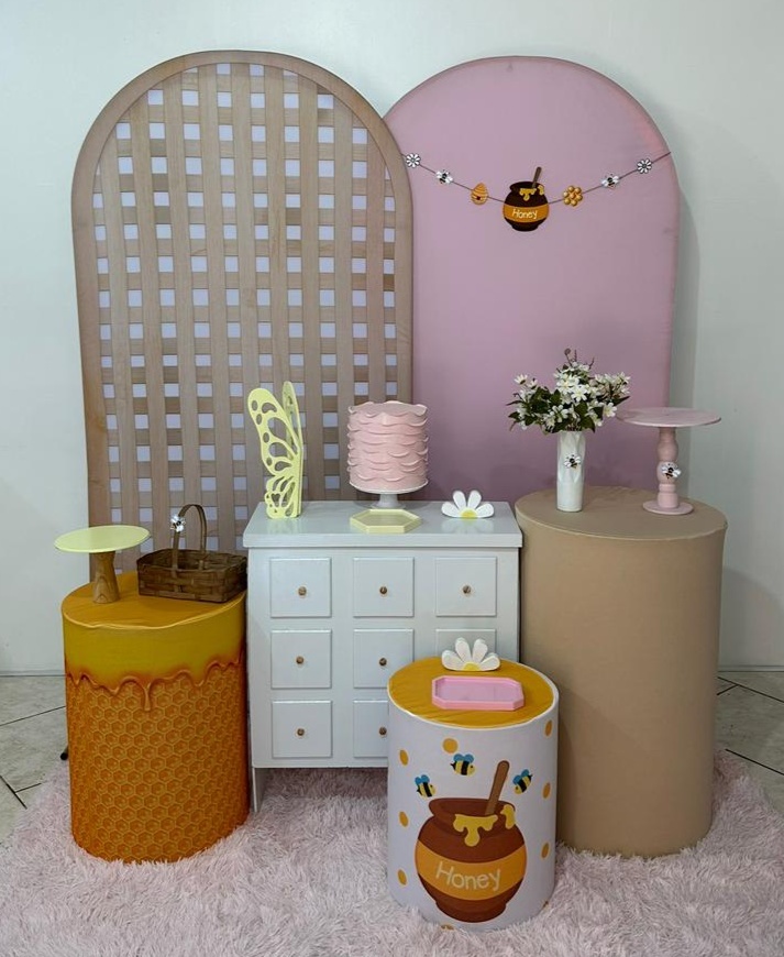 Kit Encanto Rosa Abelinha - Michi Pegue e Monte