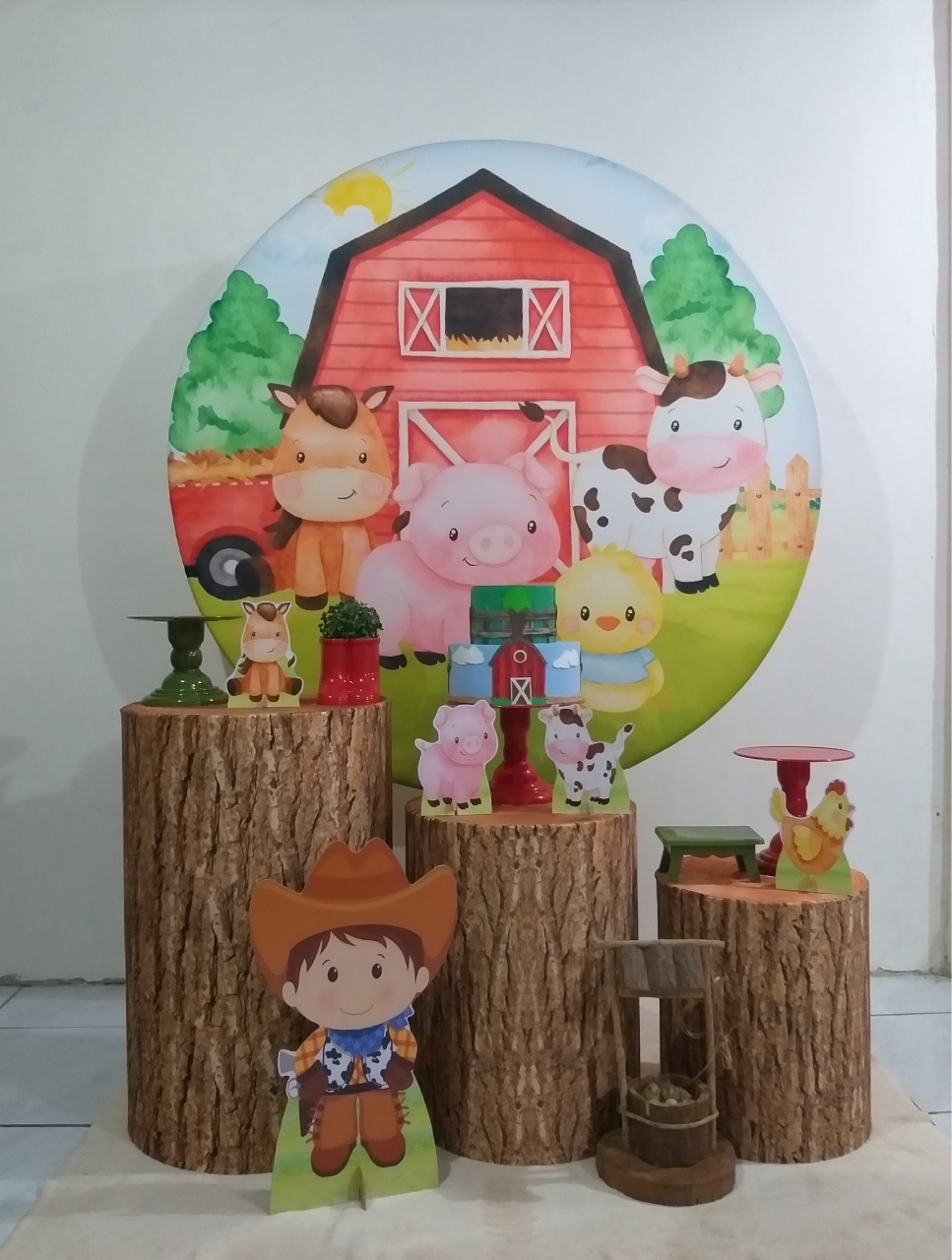 Kit 1 Fazendinha Vermelha   - Michi Pegue e Monte