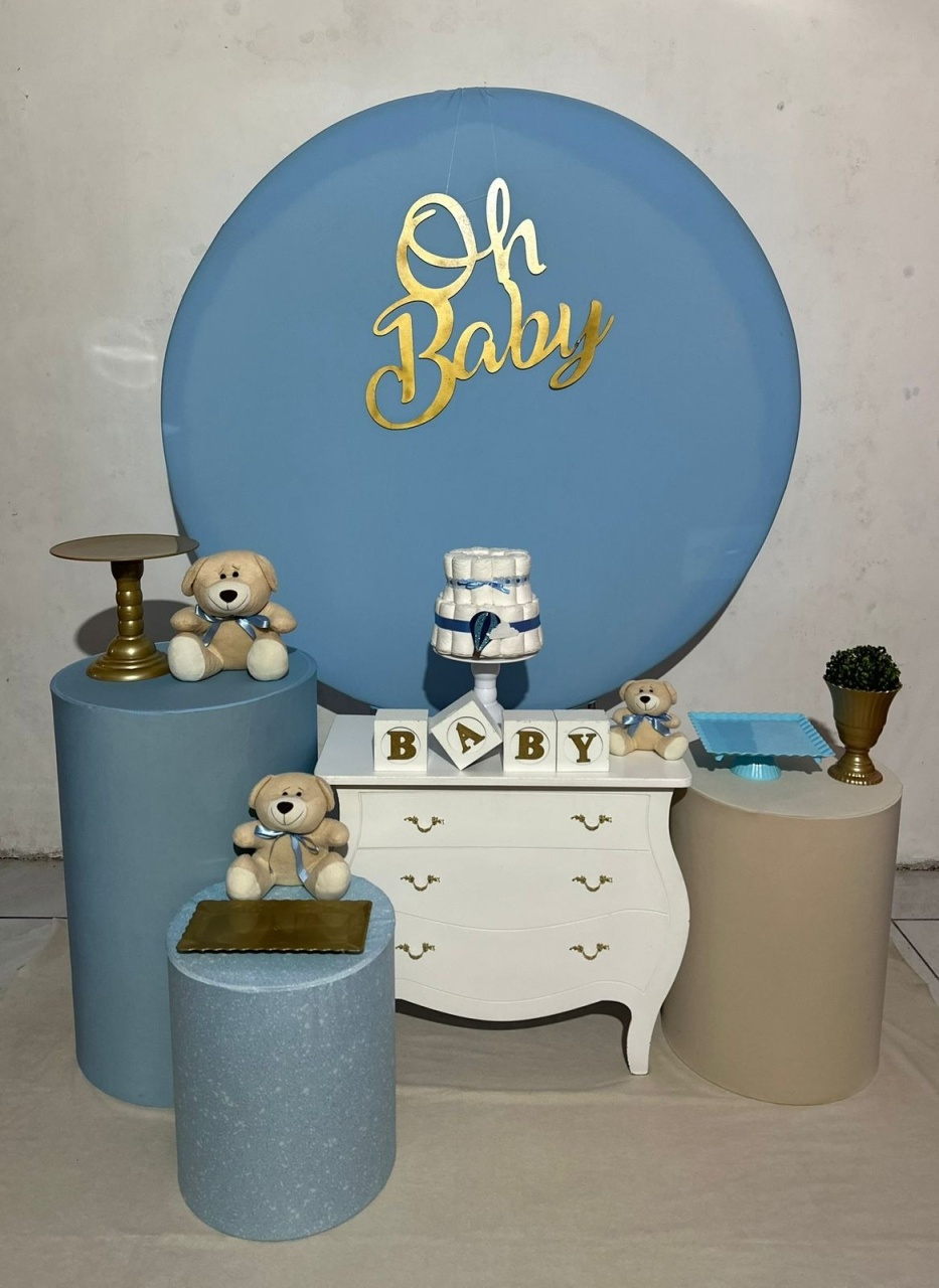 Kit 2 Oh Baby Azul  - Michi Pegue e Monte