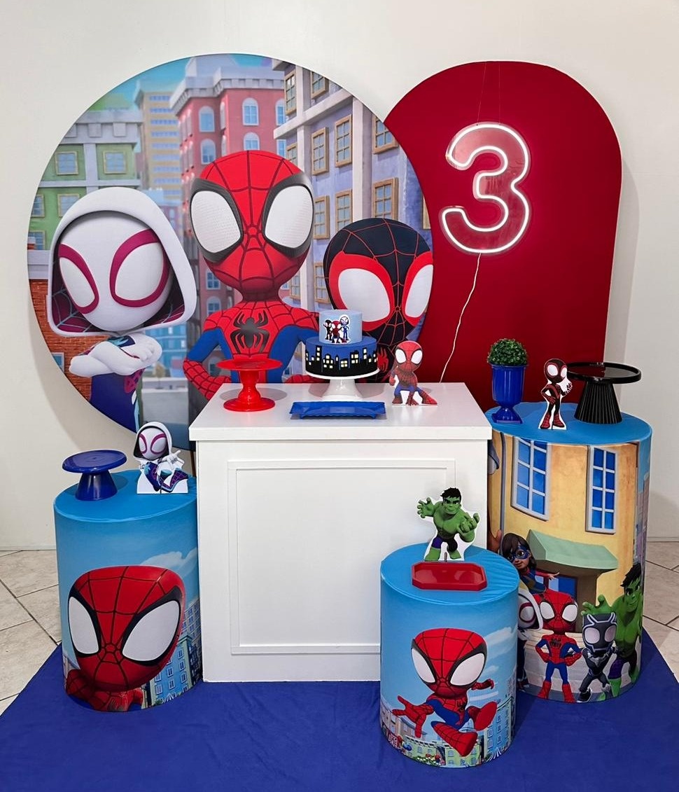 Kit 4 Spider E Seus Amigos  - Michi Pegue e Monte