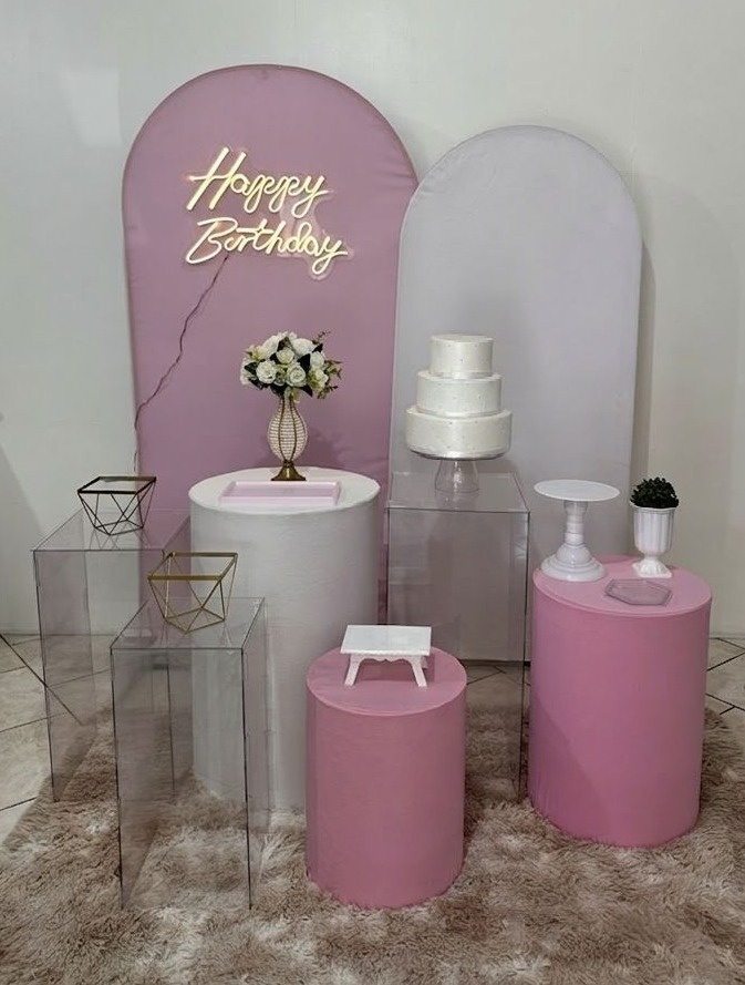 Kit Acrilico Rosa Claro - Michi Pegue e Monte