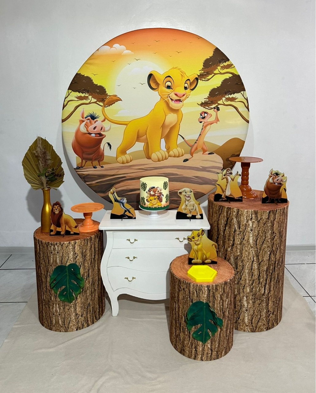 Kit 2 Rei Leão   - Michi Pegue e Monte