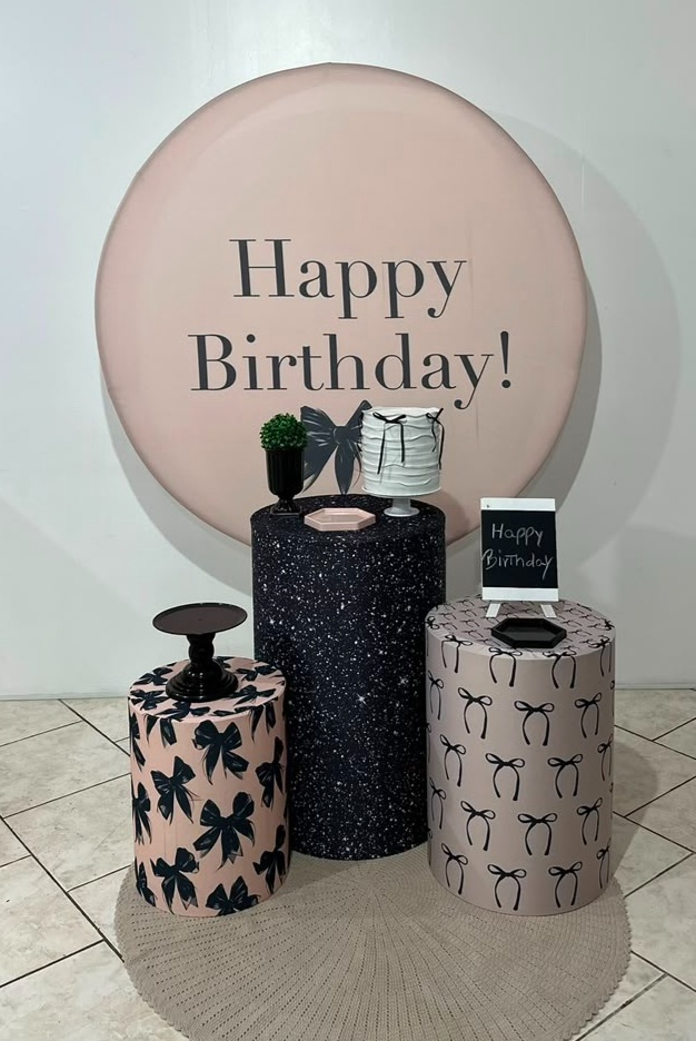 Kit 1 Laço Bege E Preto - Michi Pegue e Monte