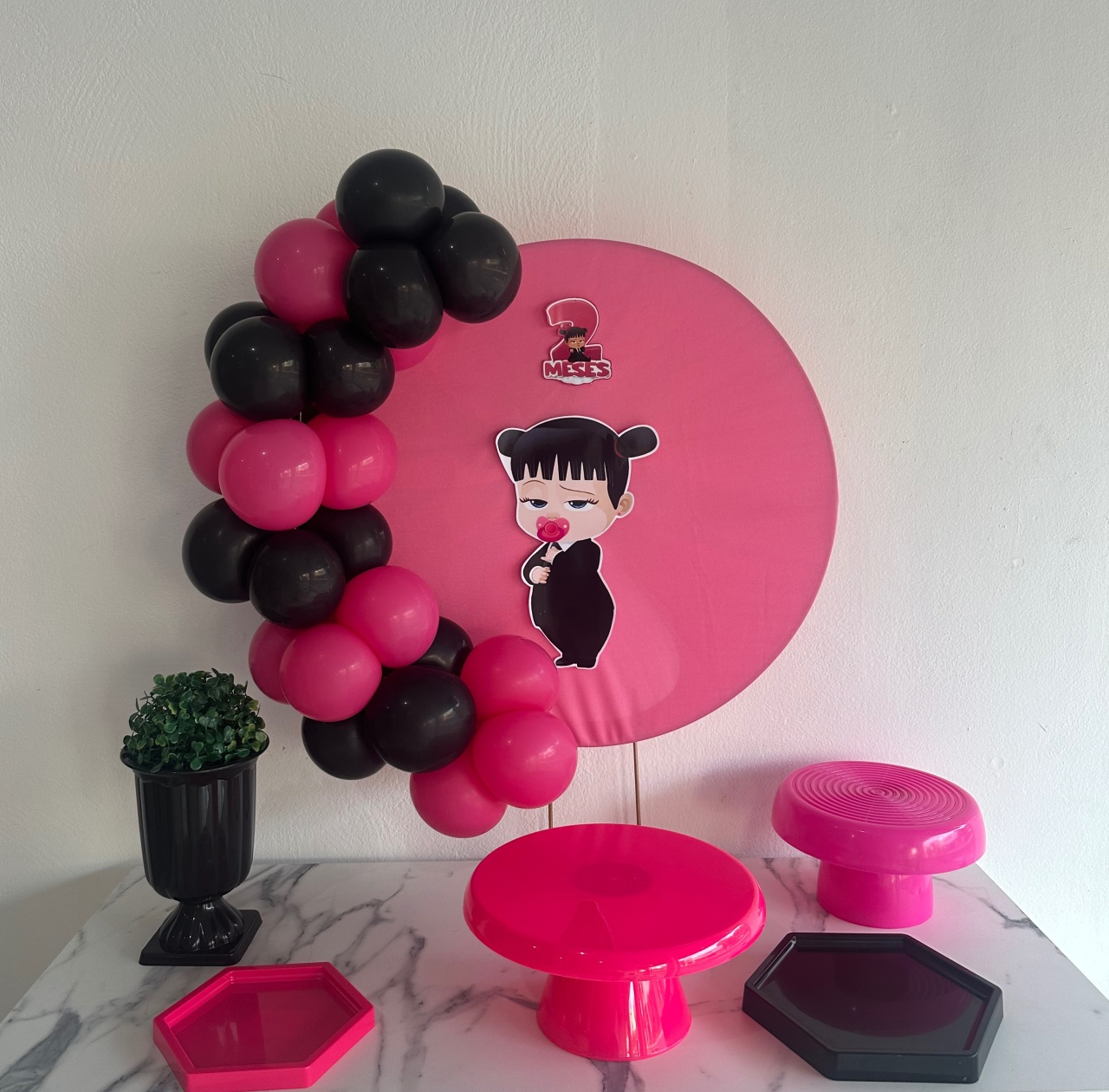 Mini Kit Rosa Preto  - Michi Pegue e Monte