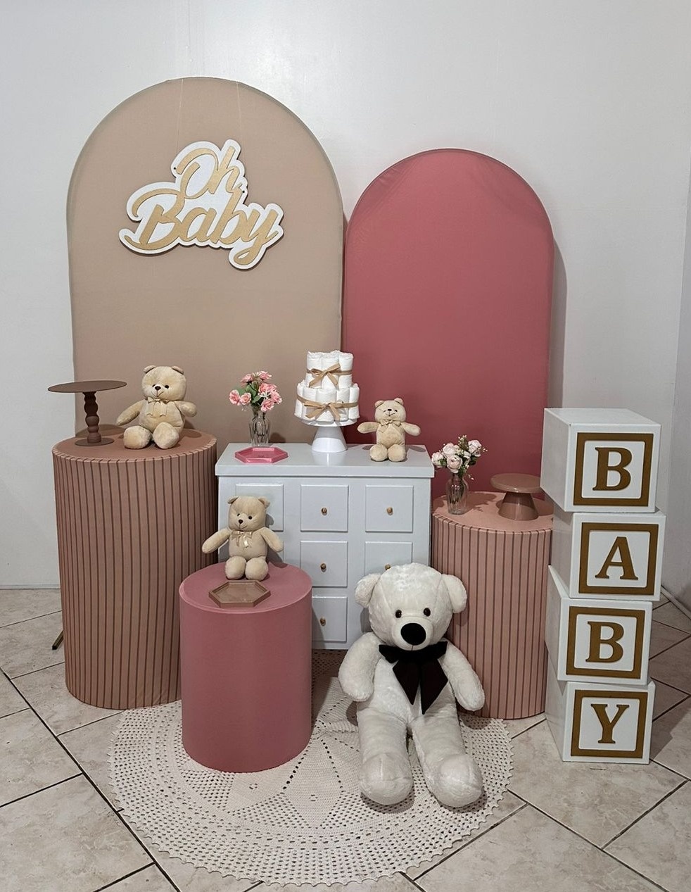 Kit Oh Baby Rosê E Nude - Michi Pegue e Monte