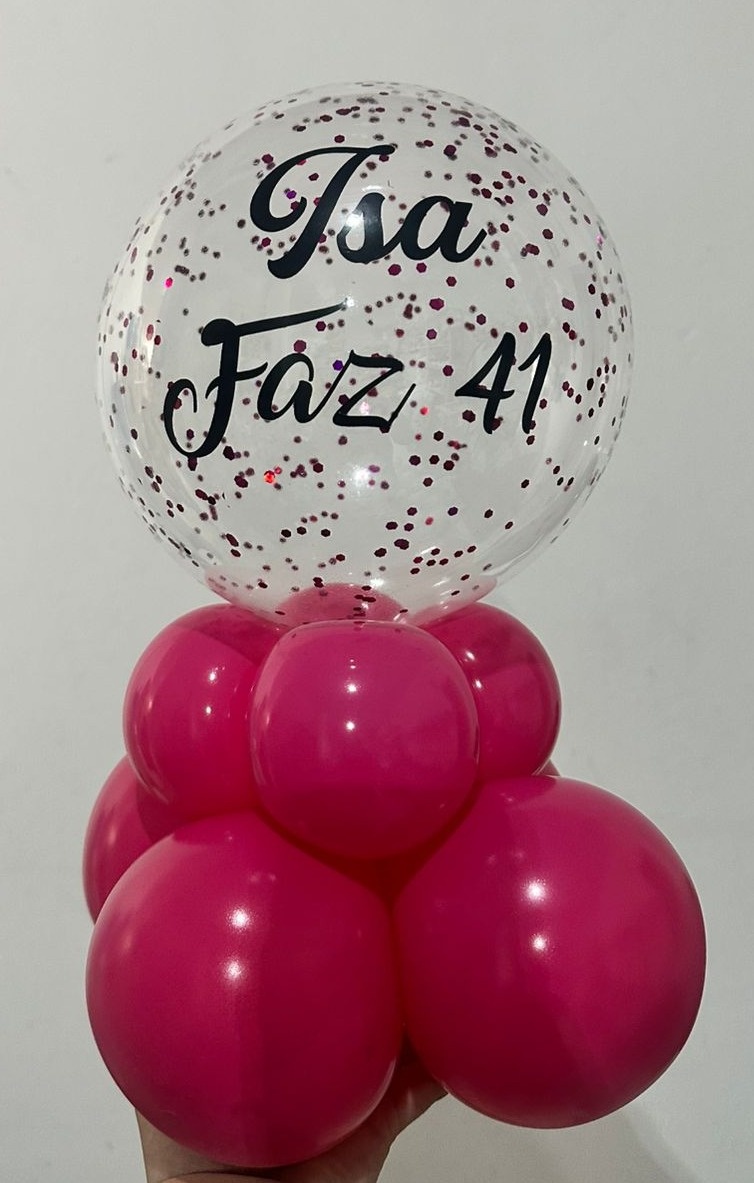 Balão Personalizado 9 Polegadas Base Lisa - Michi Pegue e Monte