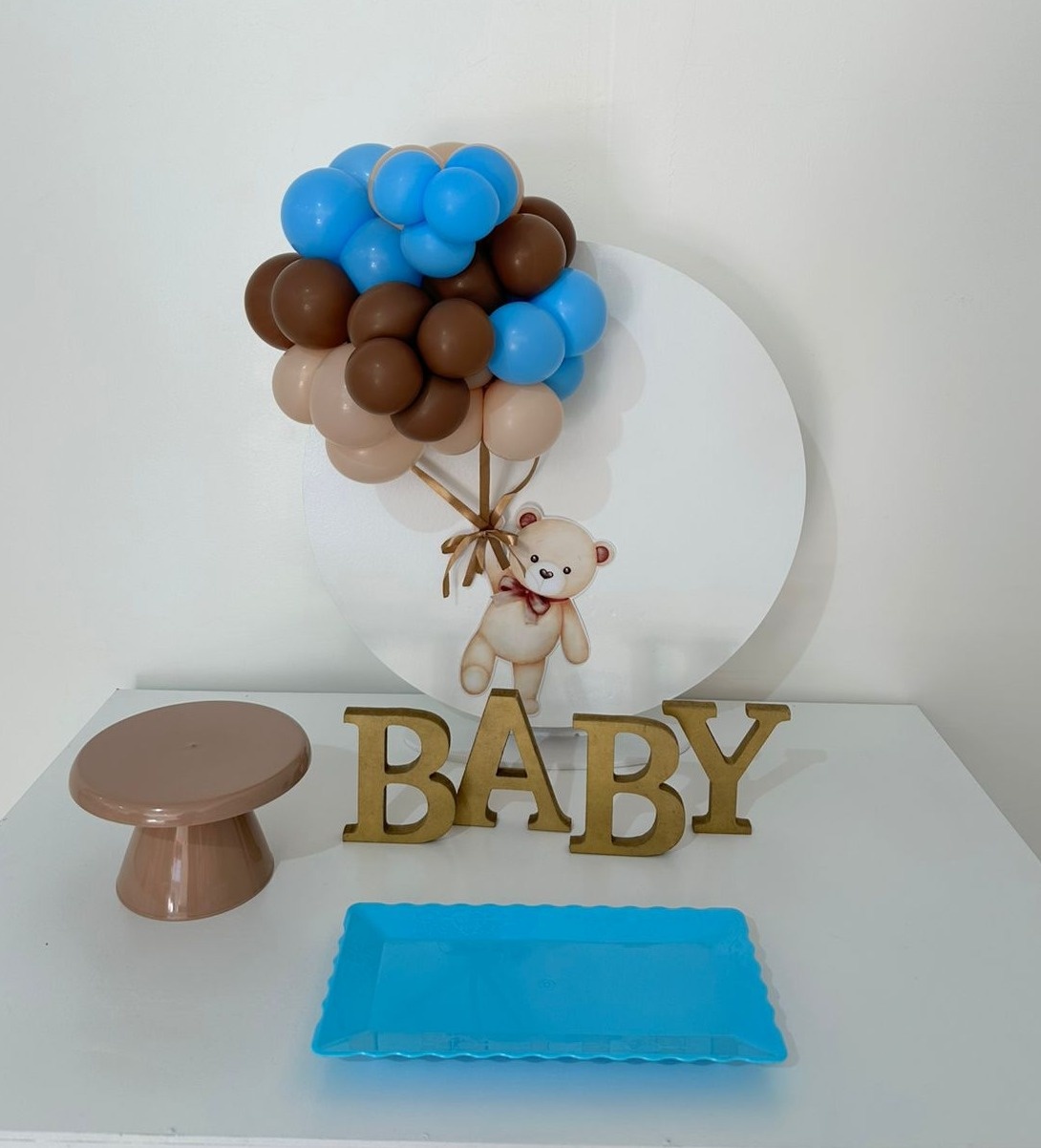 Mini Kit Urso Azul - Michi Pegue e Monte
