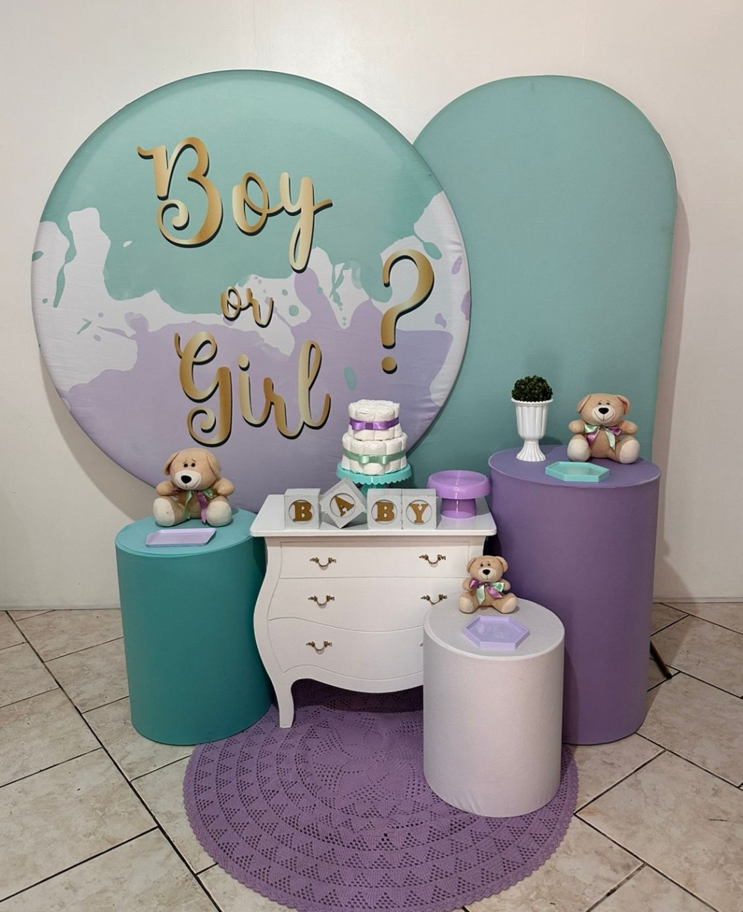 Kit 3 Chá Revelção Lílas E Verde  - Michi Pegue e Monte