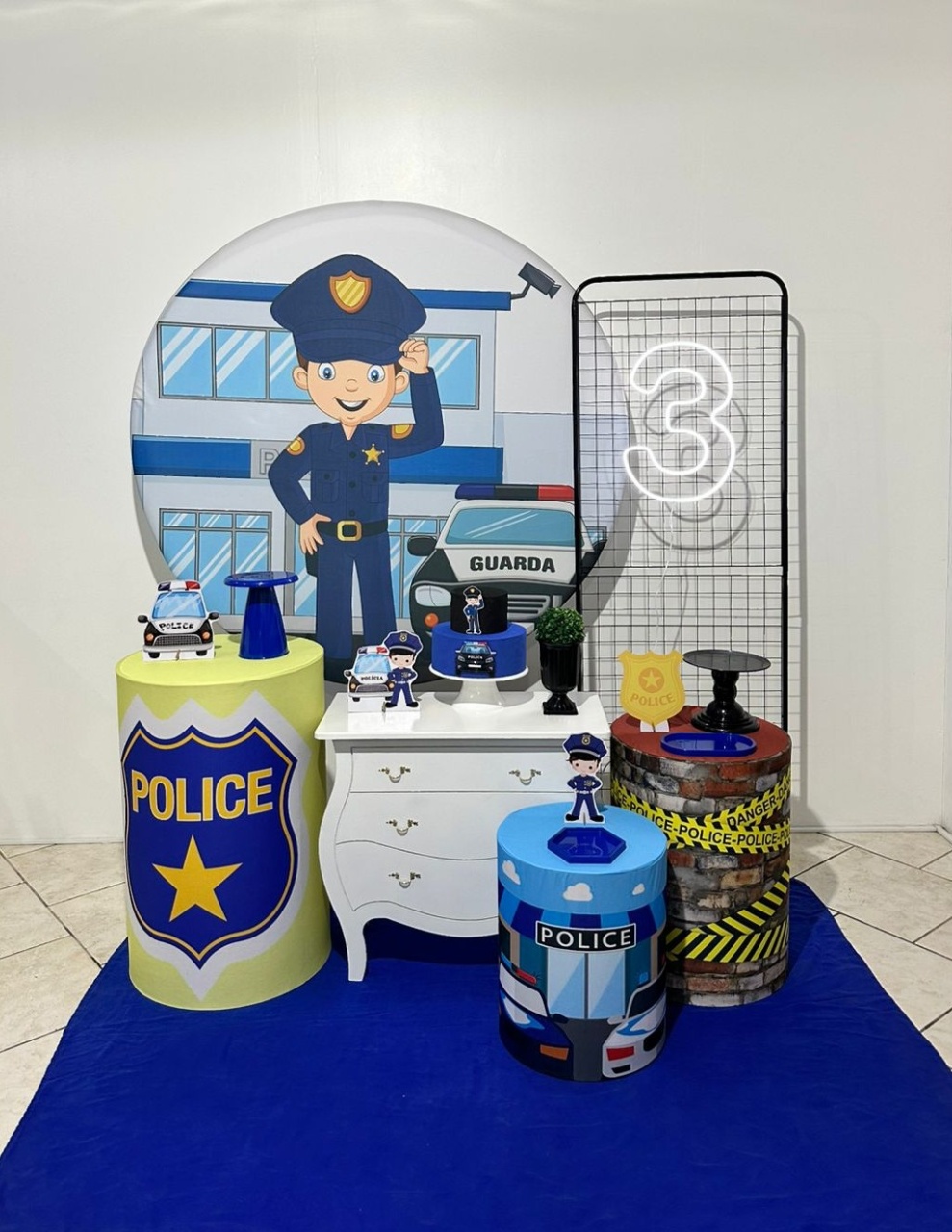Kit 3 Policial Com Led - Michi Pegue e Monte