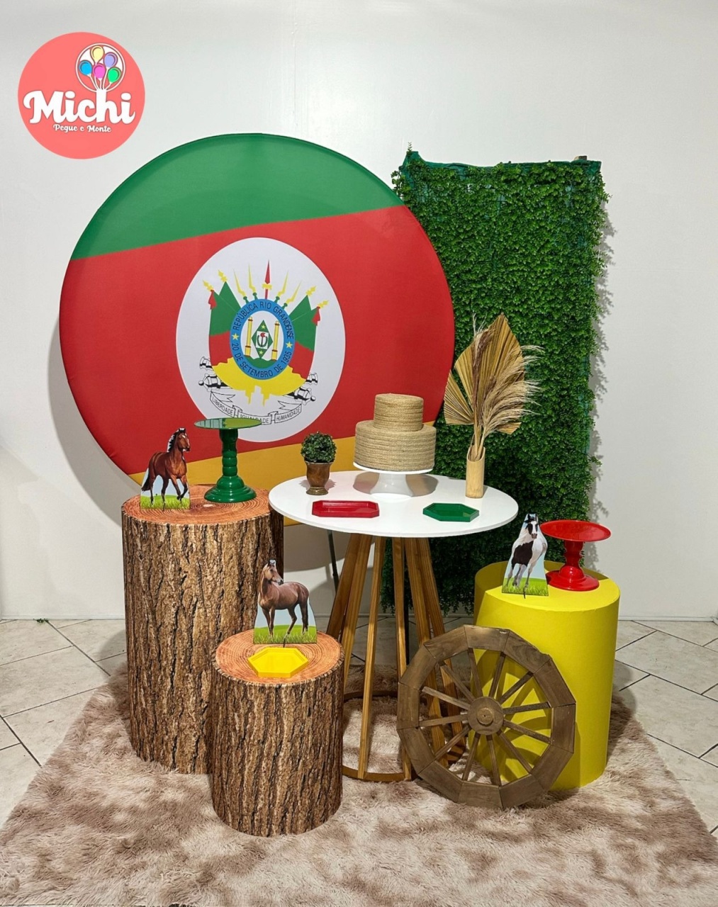 Kit 4 Rio Grande Do Sul Mesa Redonda - Michi Pegue e Monte