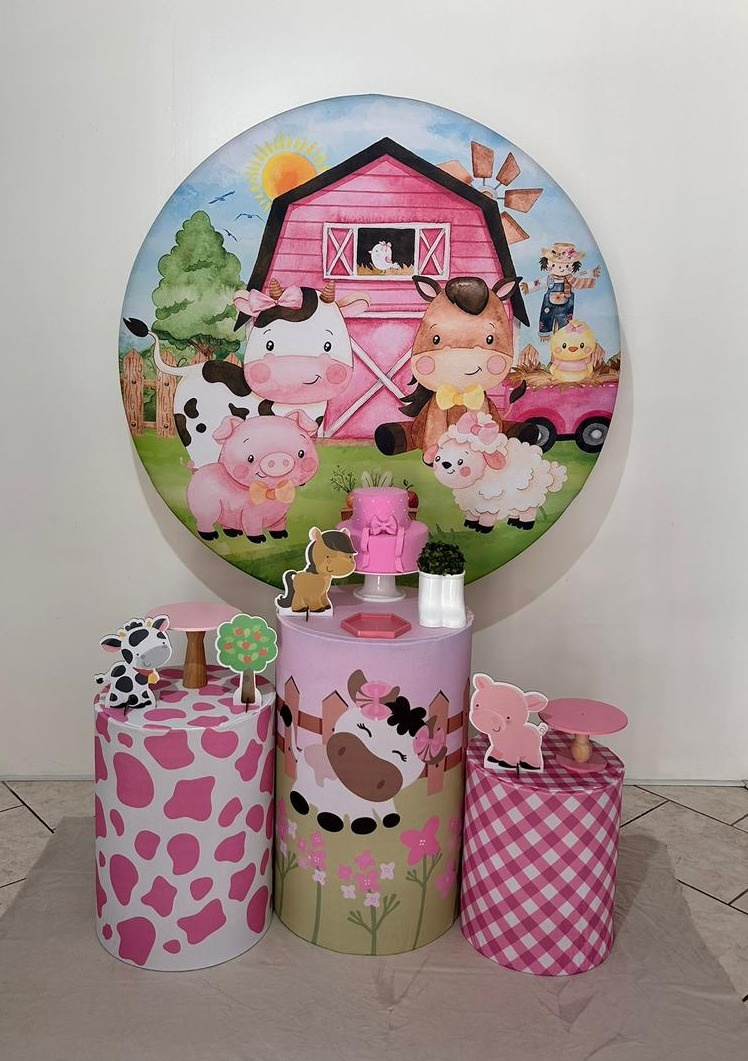 Kit 1 Fazendinha Rosa 02 - Michi Pegue e Monte