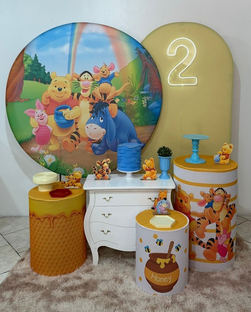 Kit 3 Ursinho Pooh  - Michi Pegue e Monte