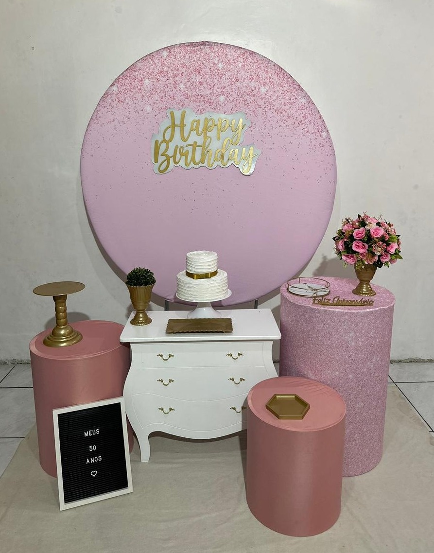 Kit 2 Rosa Gliter  - Michi Pegue e Monte