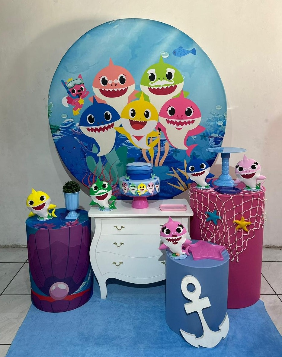 Kit 2 Baby Shark  - Michi Pegue e Monte