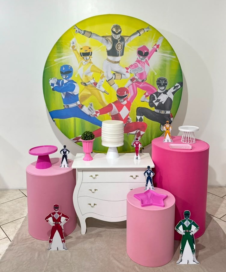Kit 2 Power Rangers Menina - Michi Pegue e Monte