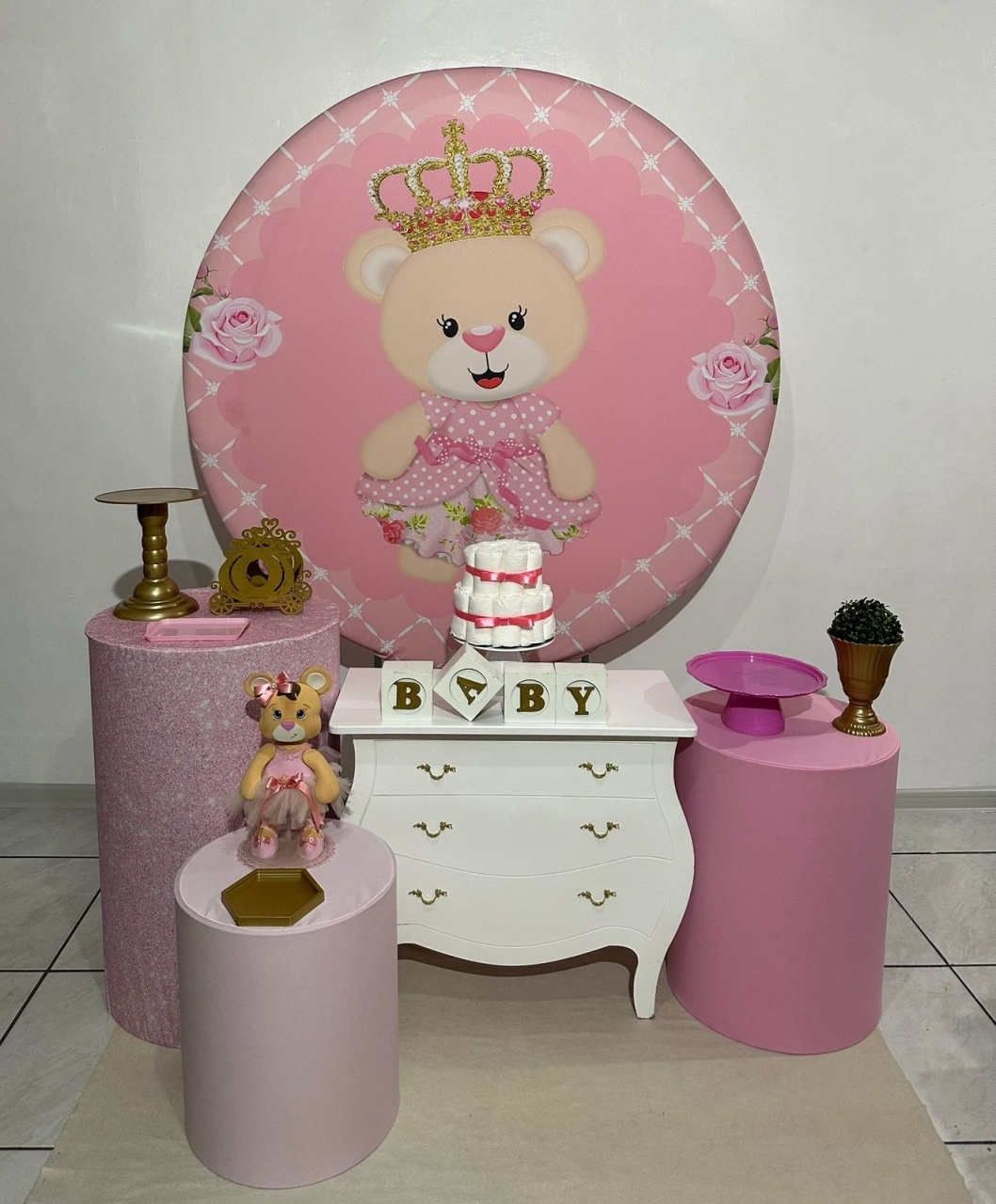 Kit 2 Ursinha  Princesa   - Michi Pegue e Monte
