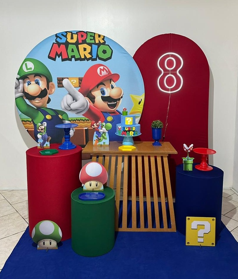 Kit 4 Super Mário Mesa Ripada - Michi Pegue e Monte