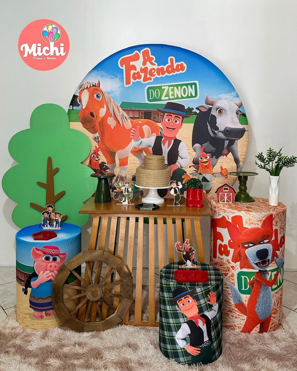 Kit 2 Fazendinha Do Zenon Mesa Ripada - Michi Pegue e Monte