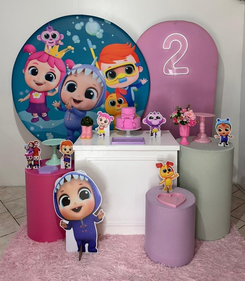 Kit 4 Little Angel Menina  - Michi Pegue e Monte