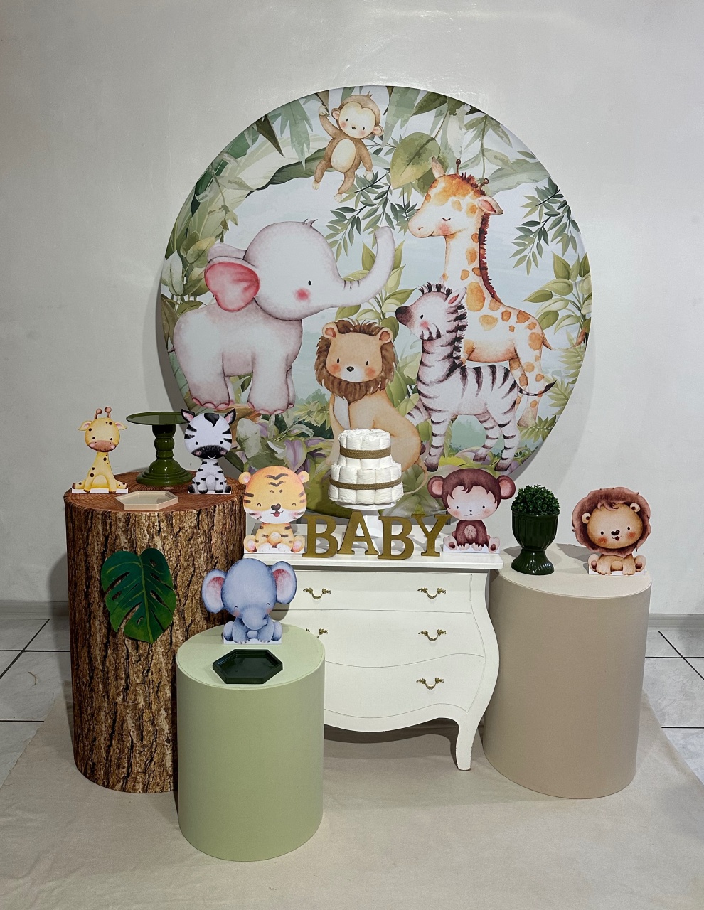 Kit 2 Safari Baby  Modelo 3 - Michi Pegue e Monte