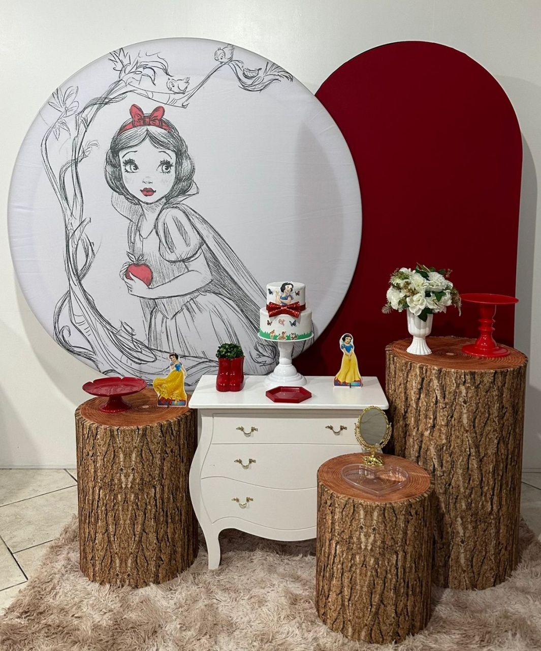 Kit 3 Branca de Neve Preto E Branco - Michi Pegue e Monte